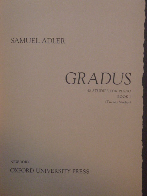 Gradus Book 1
