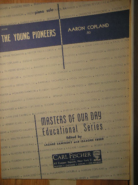 COLLECTION: Two Piano Solos by Aaron Copland