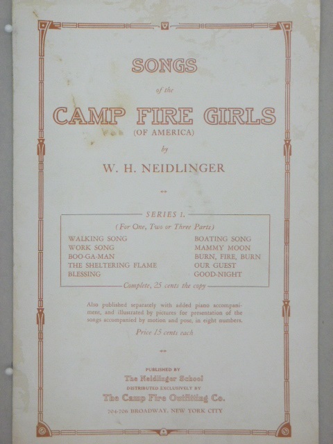ALBUM: Songs of the Camp Fire Girls
