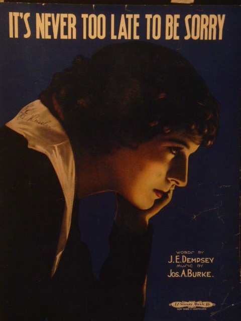 It's Never Too Late To Be Sorry