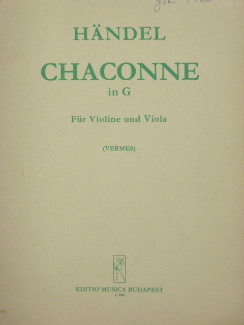 Chaconne in G