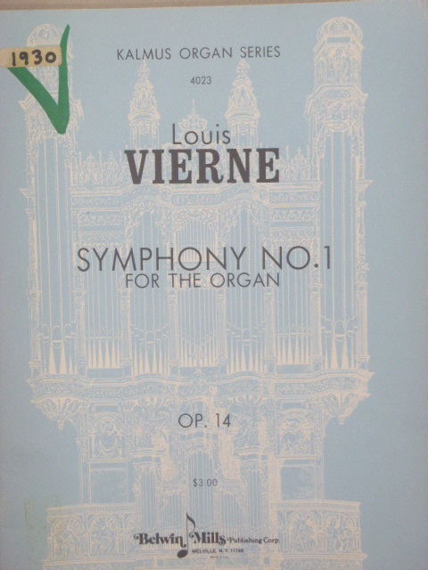 Symphony No. 1 for the Organ Op. 14