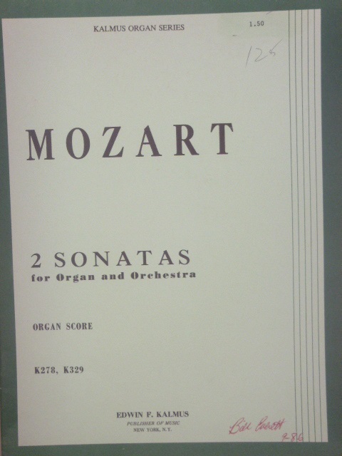 2 Sonatas for Organ and Orchestra