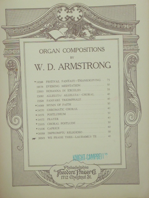 We Praise Thee--Laudamus Te