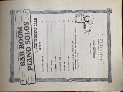 ALBUM: Bar Room Piano Solos