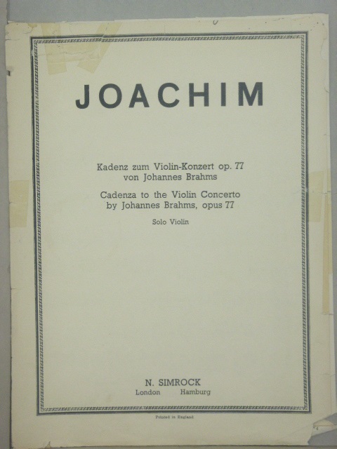 Cadenza to Brahms Violin Concerto