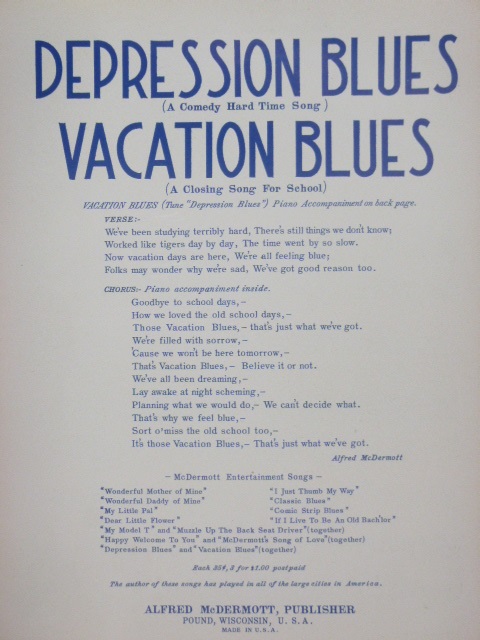 Depression Blues/Vacation Blues