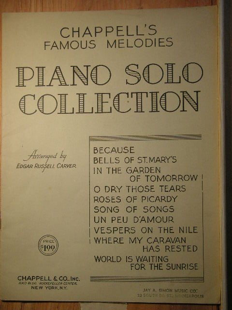 Chappell's Famous Meoldies (Anthology)