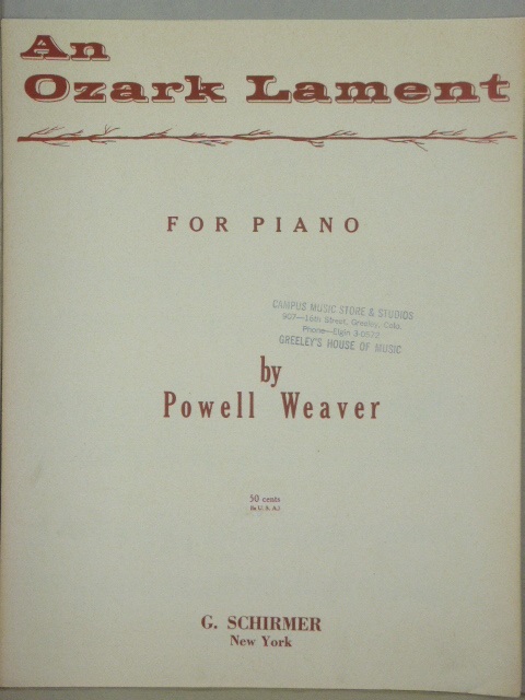 An Ozark Lament
