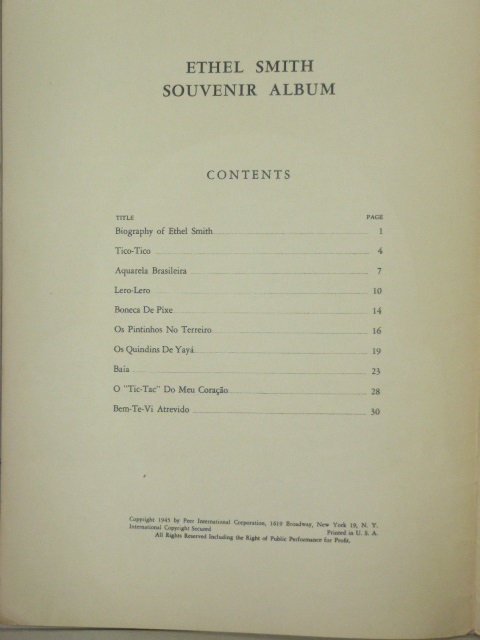 Ethel Smith Souvenir Album