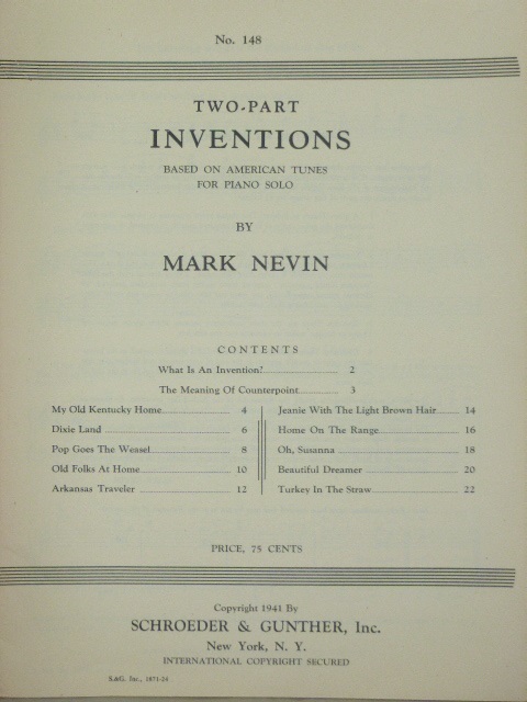 Inventions based on American Tunes