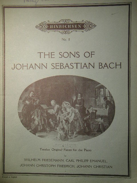 The Sons of Johann Sebastian Bach