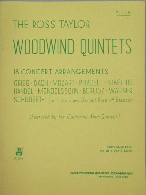 ALBUM: The Ross Taylor Woodwind Quintets (parts)