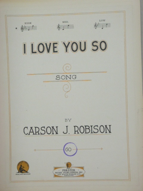 I Love You So