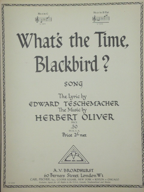 What's the Time, Blackbird
