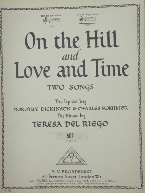 Two Songs: On the Hill and Love and Time