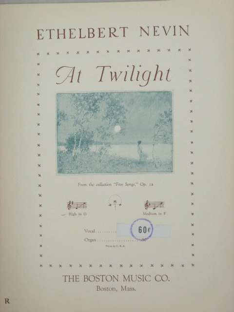 At Twilight Op. 12 No. 5