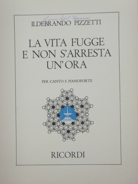 La Vita Fugge e Non S'Arresta Un'Ora