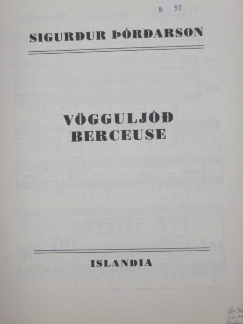 Berceuse Op. 1 No. 3