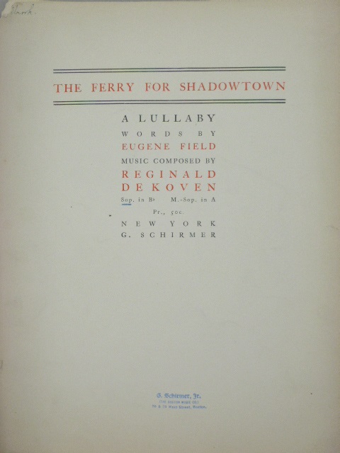 The Ferry for Shadowtown Op. 58