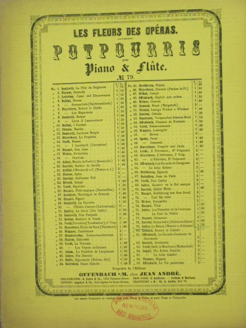 Potpourri of music from: Le Macon