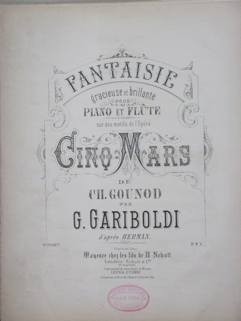 Fantaisie on themes from: Cinq Mars
