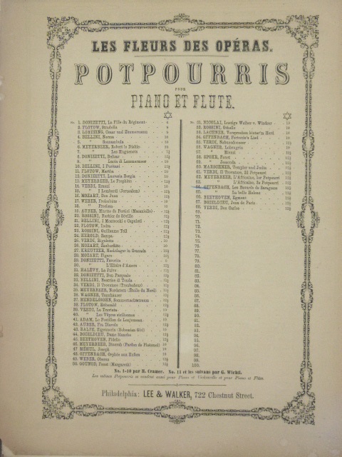 Potpourri of music from: Les Bavards