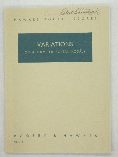 Variations of a Theme of Zoltan Kodaly