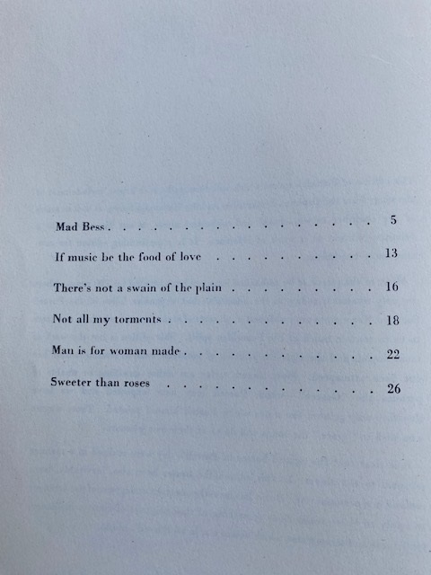 Orpheus Britannicus (Six Songs)