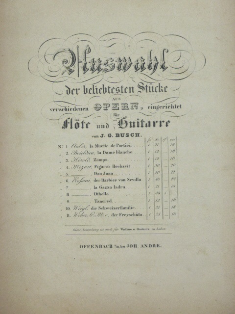 Selections from the opera: Don Juan