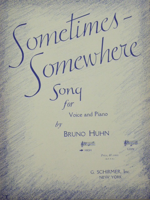 Sometimes--Somewhere