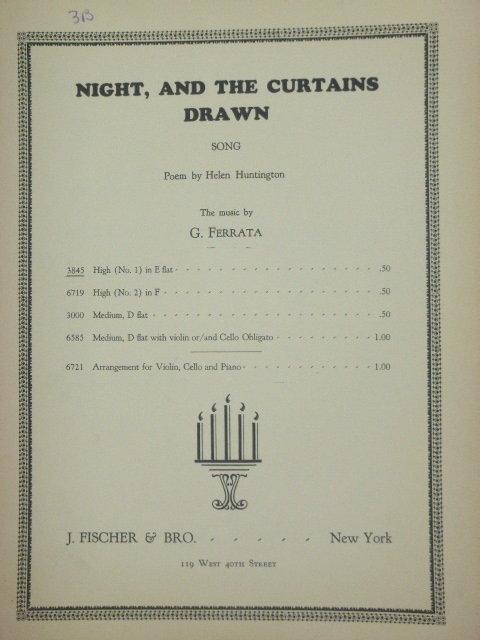 Night, and the Curtains Drawn