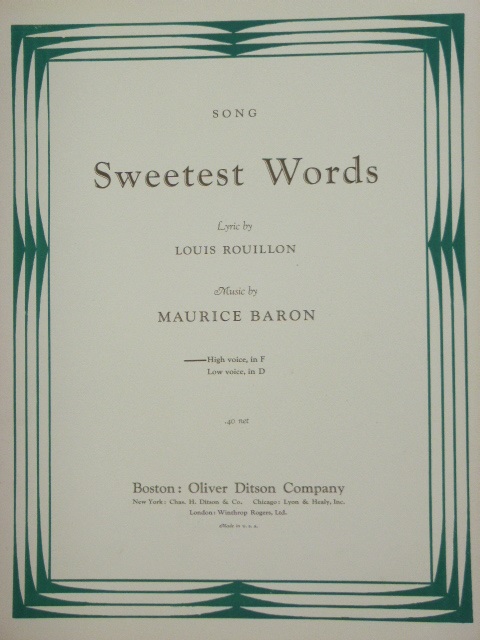 Sweetest Words