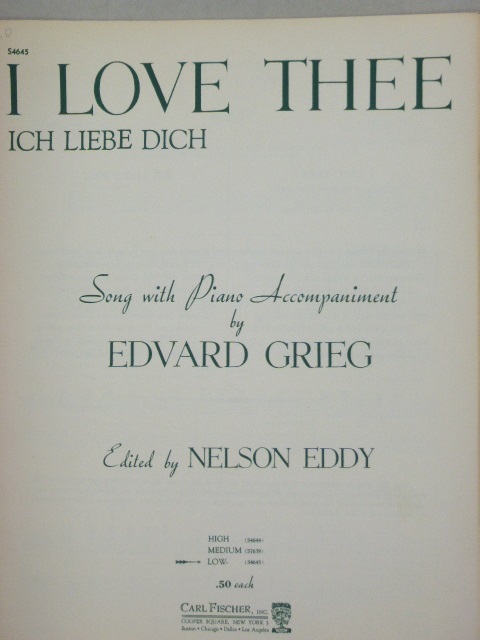 I Love Thee