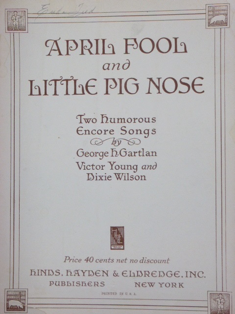 April Fool and Little Pig Nose