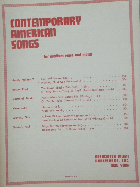COLLECTION: Two Songs