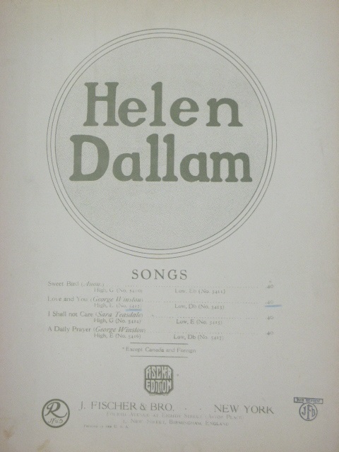 COLLECTION: Two Songs