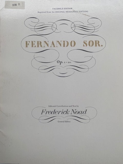 [Works for Guitar] Op. 1-20
