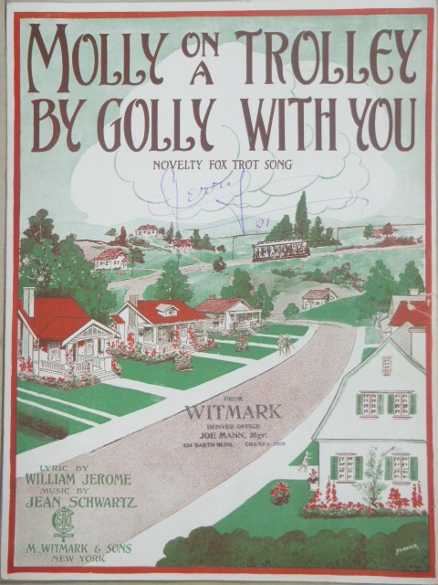 Molly on a Trolley By Golly With You