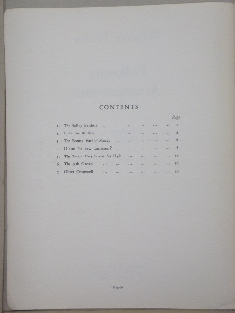 ALBUM: Folk Song Arrangements: British Isles Vol. 1