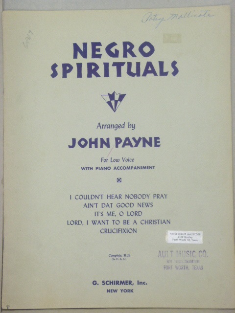 ALBUM: Negro Spirituals
