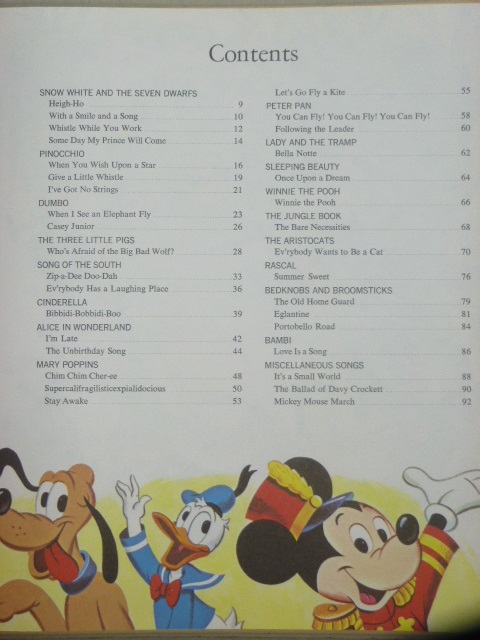 ALBUM: The Walt Disney Song Book