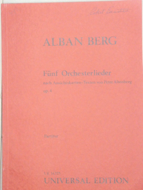 Funf Orchesterlieder