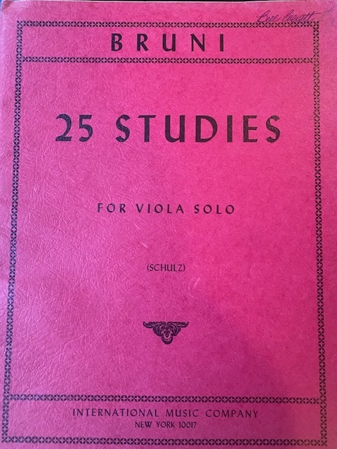 25 Studies for Viola Solo