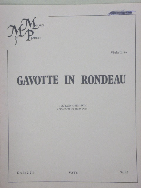 Gavotte in Rondeau