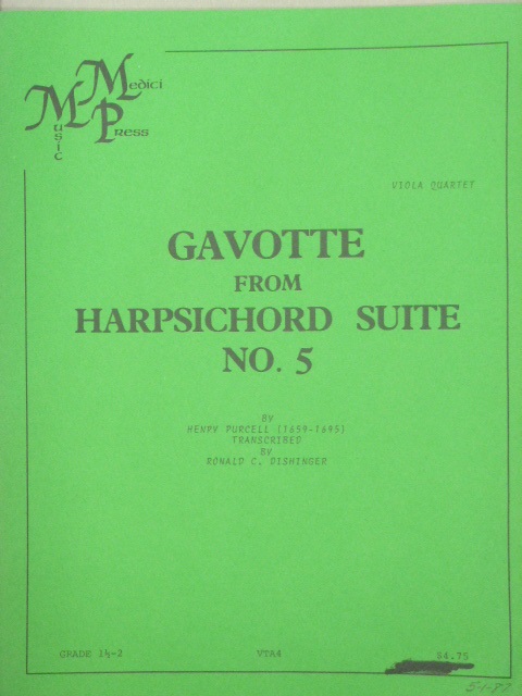 Gavotte from Harpsichord Suite No. 5