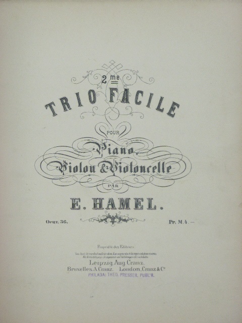 Second Trio Facile Op. 36