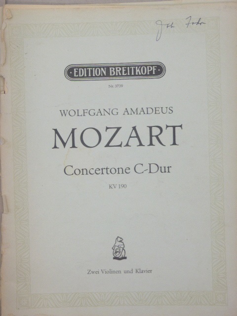 Concertone in C Major KV 190