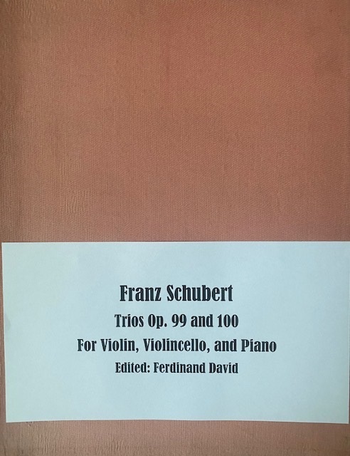 Trios Op. 99 and 100