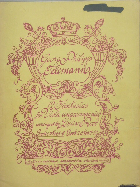 ALBUM: 12 Fantasias for Viola (Book 1)